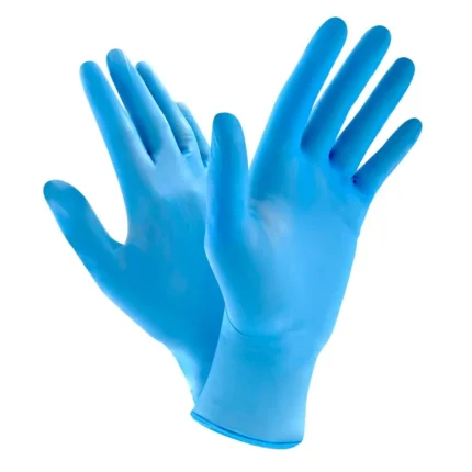 #43-20WN GUANTES NITRILO AZUL GDE 0.4MM