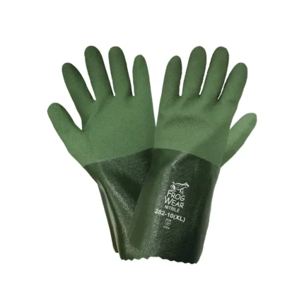 #282 Guantes impermeables de nitrilo de doble capa con acabado Mach de FrogWear®