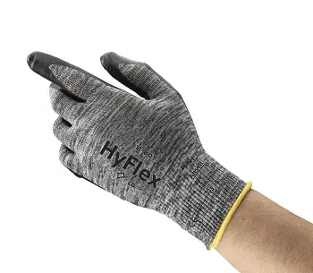 #11-801 Hyflex® guante nylon gris impreg. nitrilo ngo