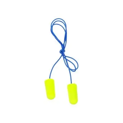 #70071515129 3m™ e-a-rsoft™ yellow neons™ tapones auditivos, 311-1250, con cuerda, bolsa plástica, conservación auditiva - 3m